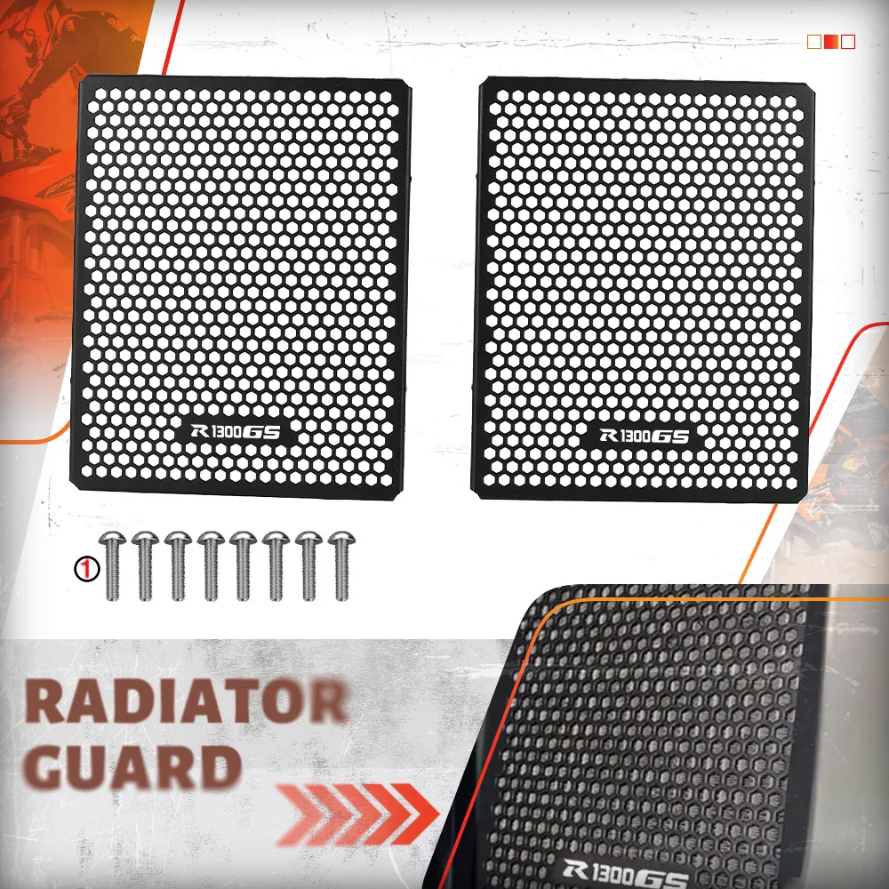 

Для BMW R1300GS Trophy тройные аксессуары для мотоциклов, защита радиатора с ЧПУ, решетка радиатора двигателя, защитная крышка 2024 2025 2026