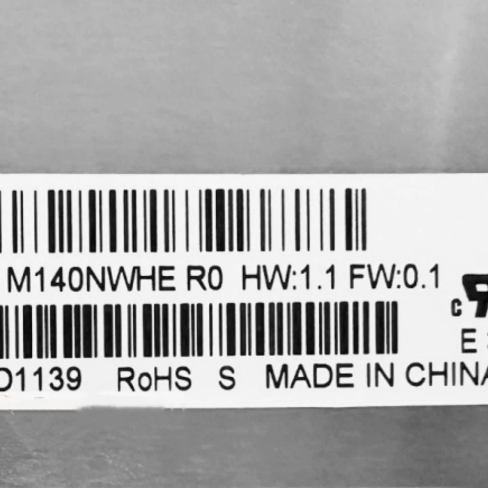 M140NWHE R0 14 Inch LCD Screen IPS QHD 2240*1400 40Pin 60HZ 300Nits 100% sRGB Display Panel