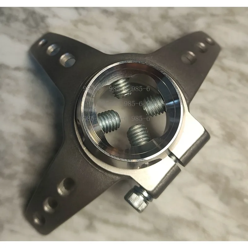 Rotation-Ready Stainless Steel 3-Claw Prosthetic Connector, Adjustable Male & Female Component for Lower Limb Prosthetics