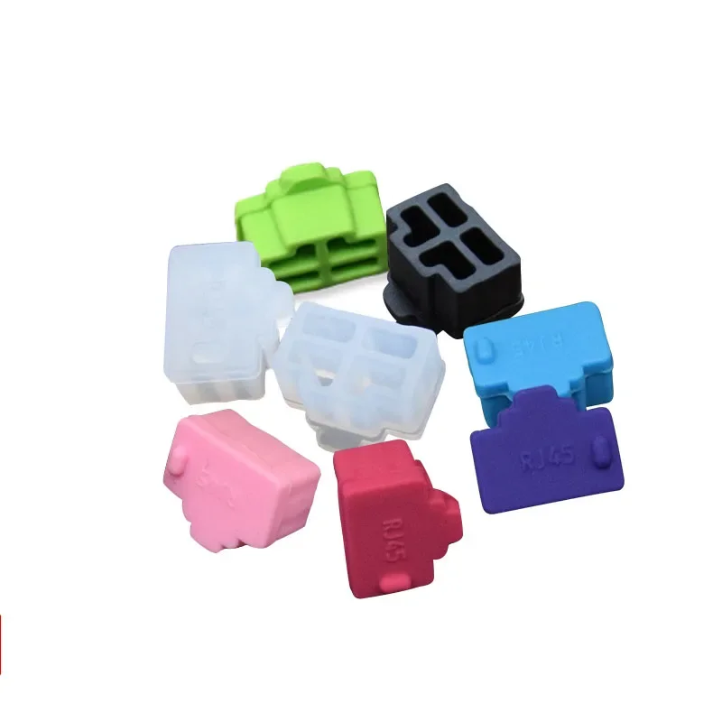 Rj45 Anti Stof Cover Cap Siliconen Plug Stofdichte Stopper Voor Lan Netwerkinterface Laptop/Computer/Router