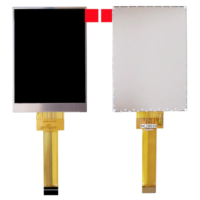 Display LCD TFT da 2,8 pollici Risoluzione 240*320 Interfaccia seriale SPI a 4 fili Schermo capacitivo driver ST7789 18 pin