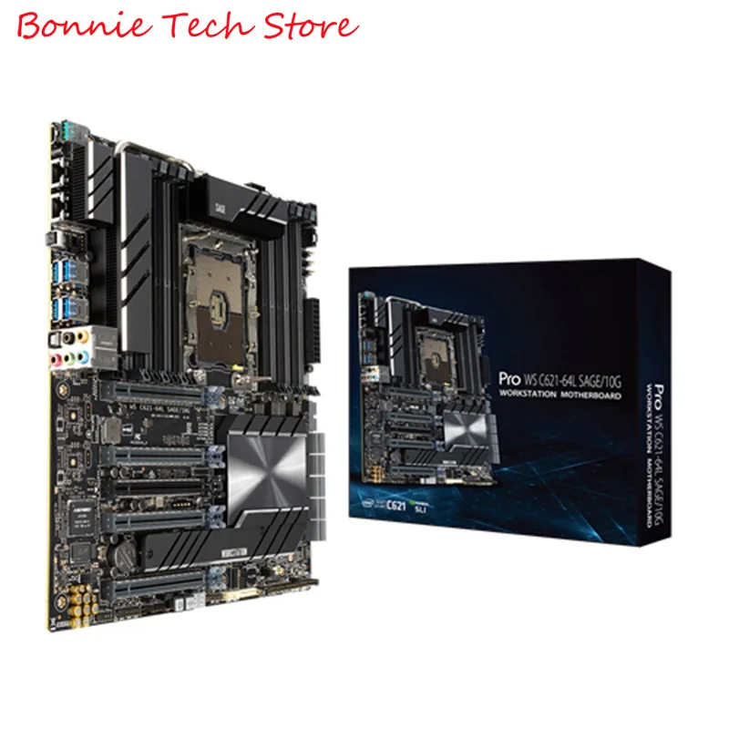 Pro WS C621-64L SAGE/10G ,Workstation Motherboard LGA3647, 1st/2nd Generation Xeon Scalable Processors