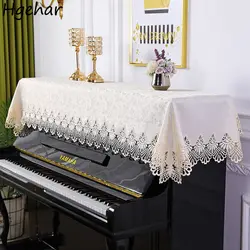 Modern Piano Covers Floral Embroidery Dust-proof Tablecloth All-purpose Furniture Decorative Cover Electronic Keyboard Protector