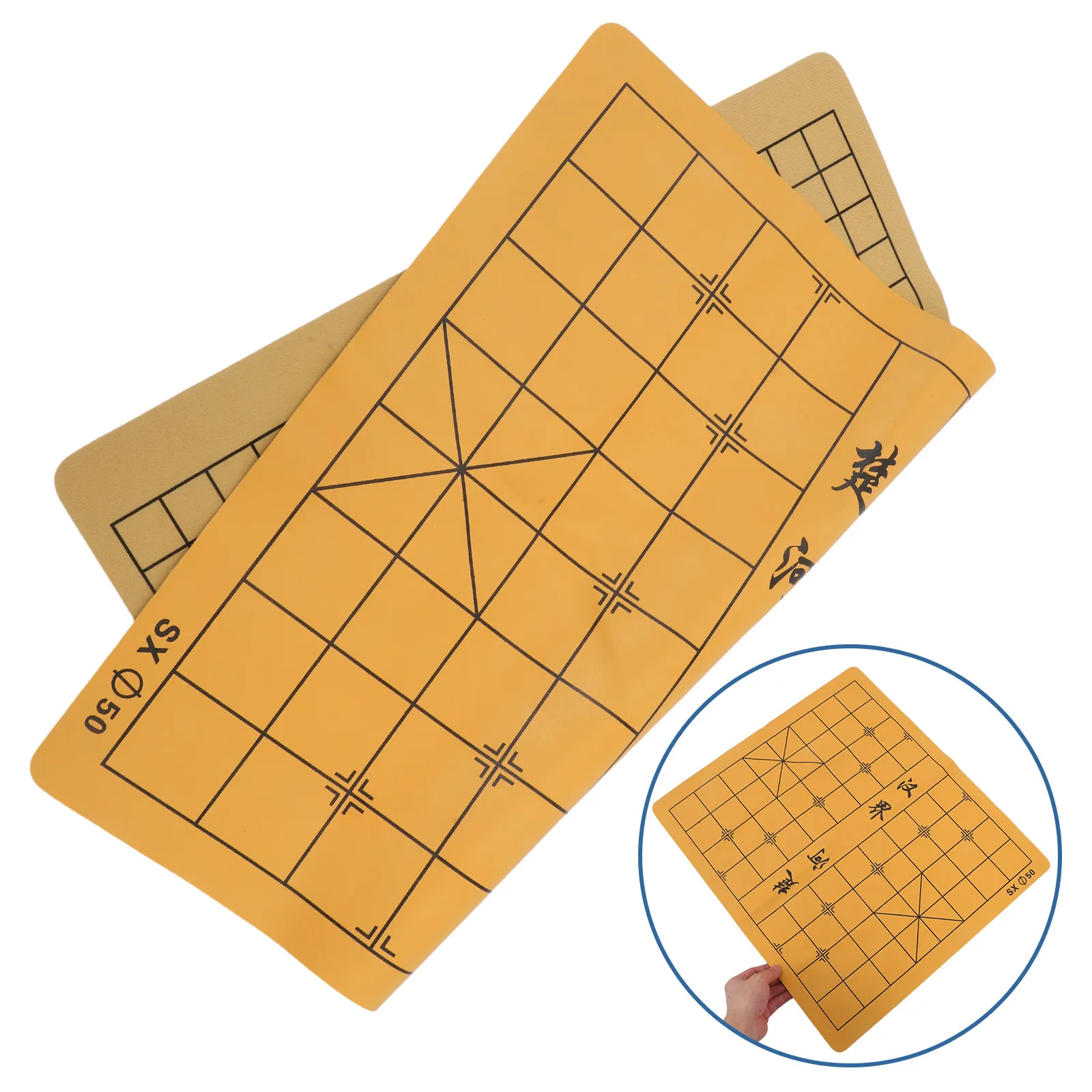 

Foldable Dual-Sided Chess Board Made of Premium Felt and Design Portable Travel Friendly for Chinese Chess