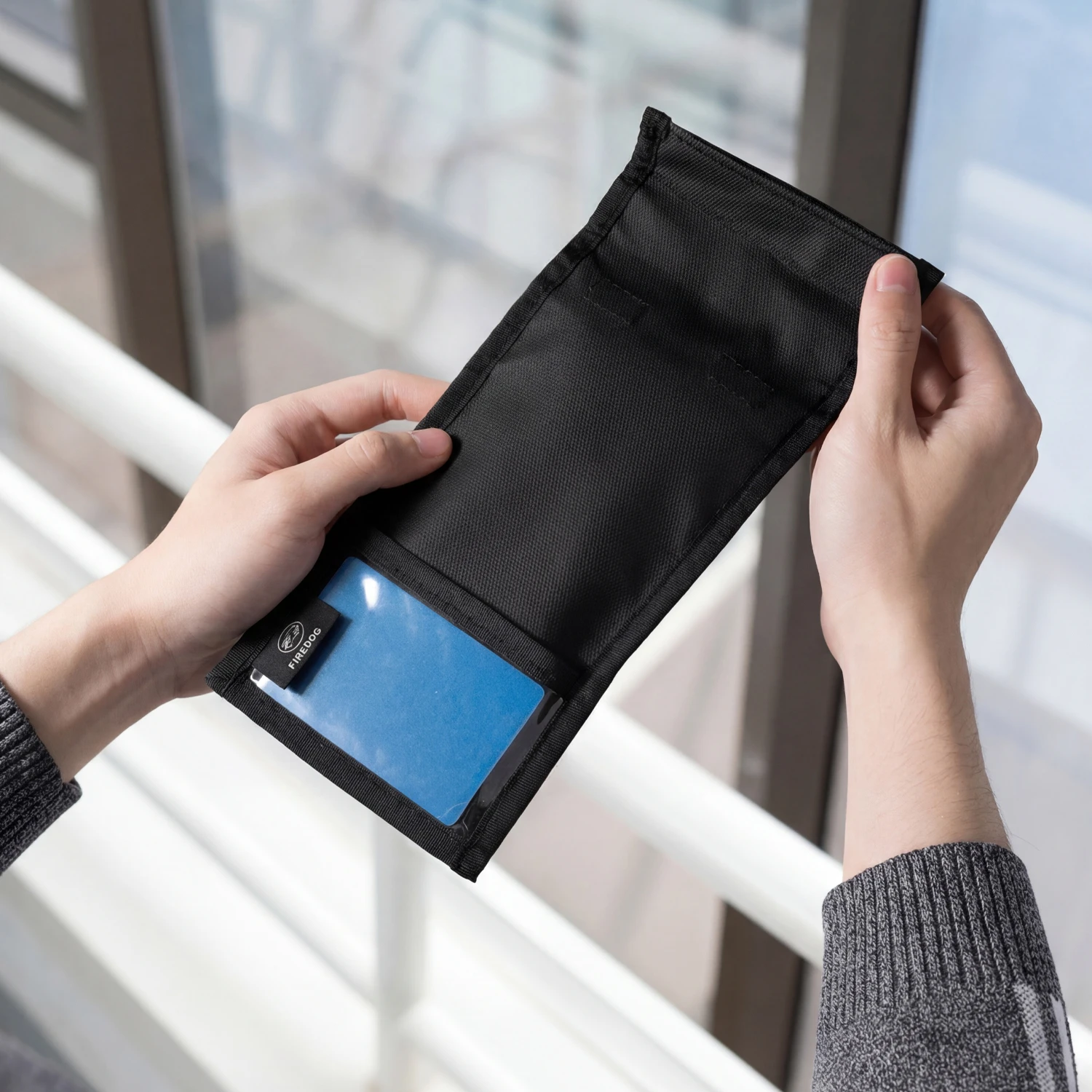 Faraday Defense Faraday Bag for Phones Magnetic Closure Shielding Bag Travel & Data Security, Privacy, Anti-Tracking Pouch