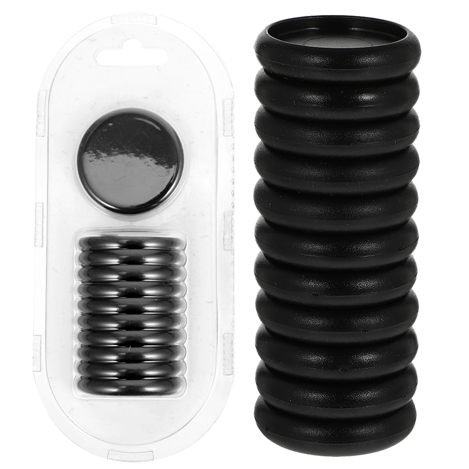 Nuobesty Placa Branca 22 Pcs Plástico Extensor de Folhas Soltas Discss Transparente Discbound Binding Binder Rings