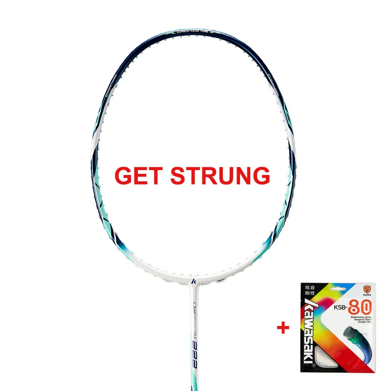 Kawasaki 5U Badminton Racket Dragon 222 Professionele Flexibele Racket 24T Alle Koolstofvezel Badminton