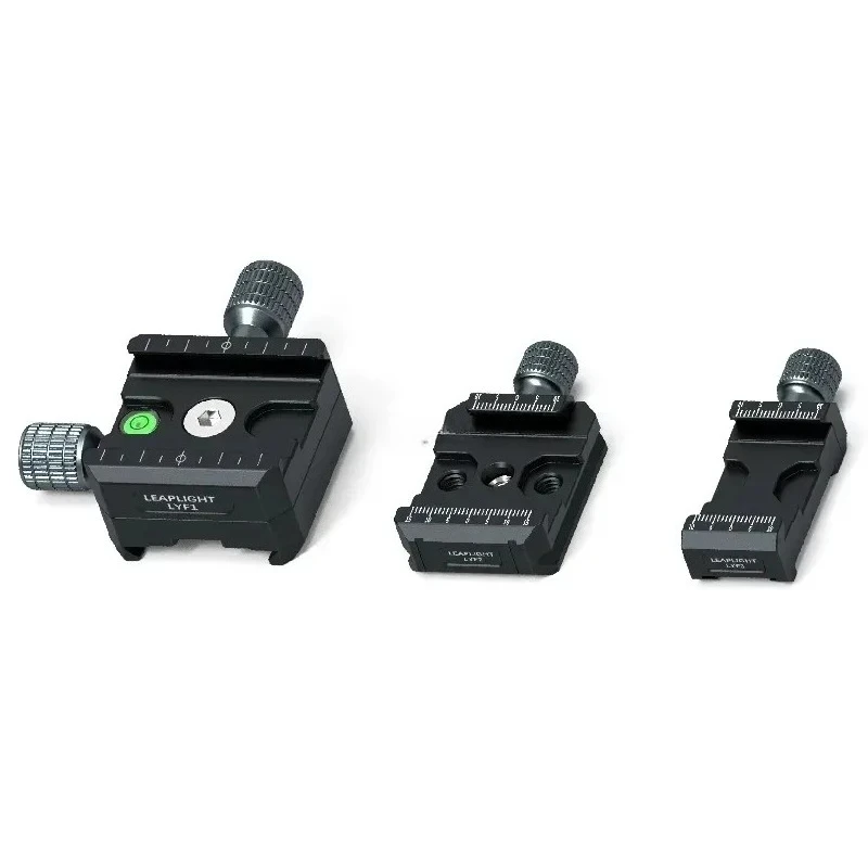 Aluminum alloy metal bidirectional clamp universal standard quick release board camera DSLR tripod base rotation