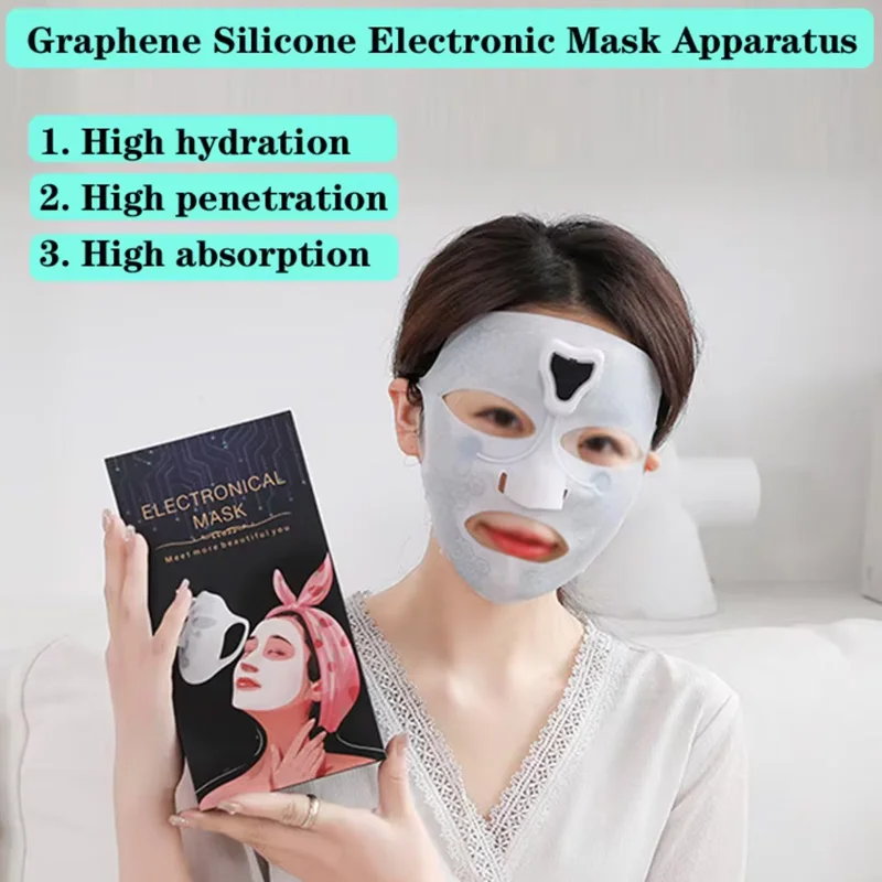 Electric Face Mask Cream Absorption Massager Anti Wrinkle Skin Lifting Firming Electric Muscle Stimulation Facial Beauty Device