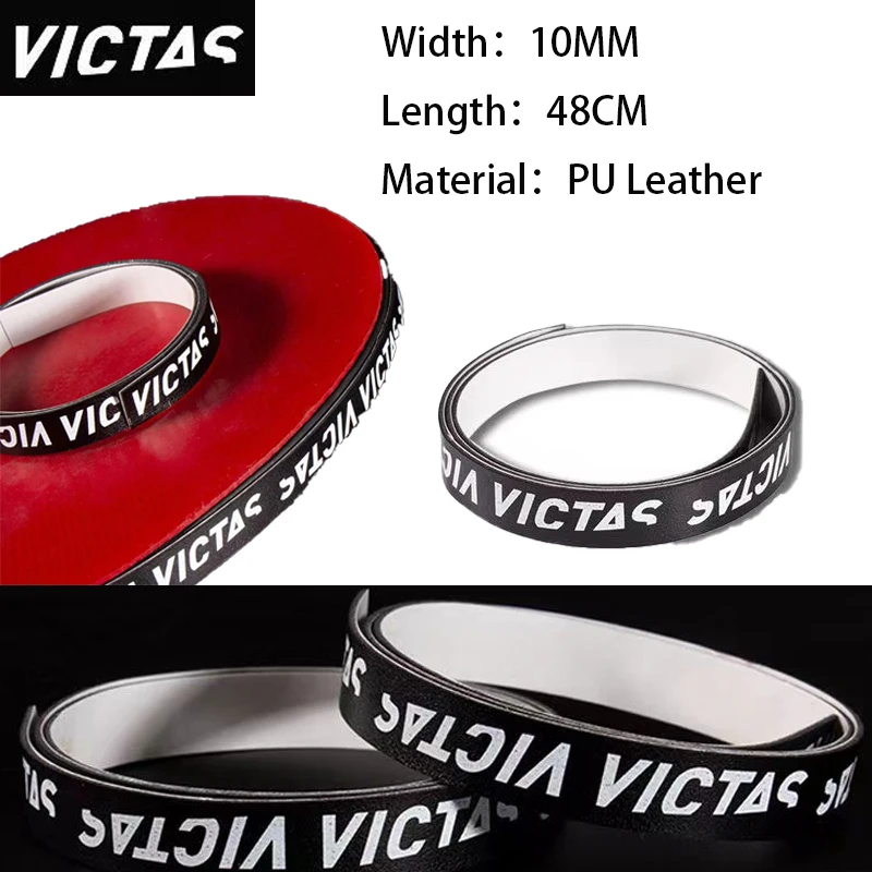 

VICTAS Protective Edge Ping Pong Ball PU Leather Anti-collision Strip Table Tennis Racket Blade Protective Rubber Strip