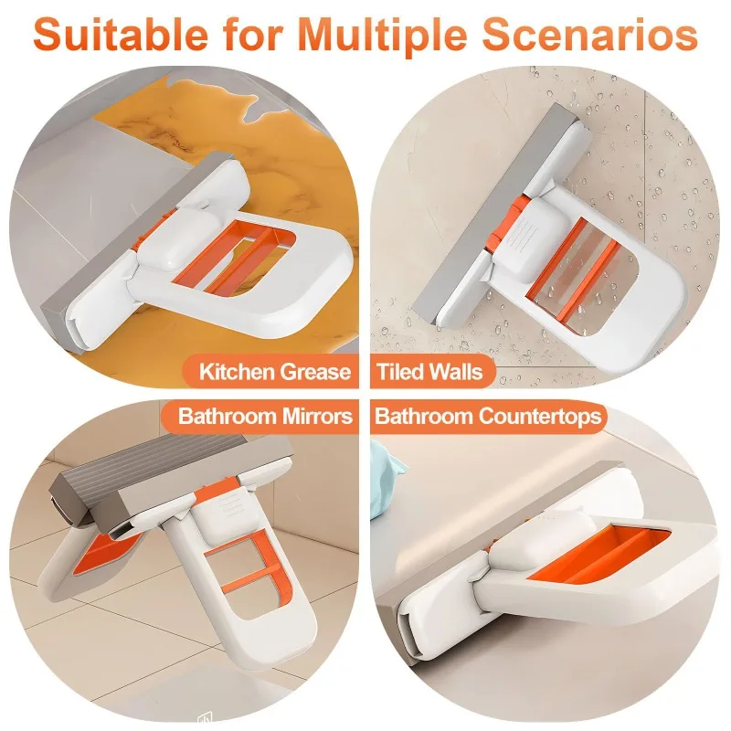 Mop Sponge Sets Self Squeezing Mini Desktop Cleaning Folding Mop Bathroom Kitchen Floor Car Durable Home Cleaning Accessories​