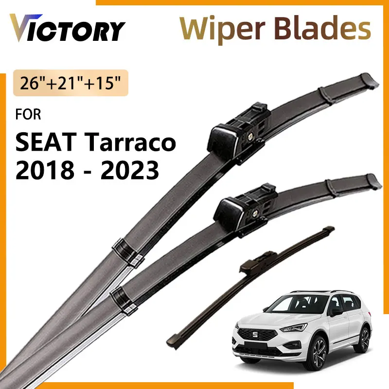 

Front Rear Wiper Blades For SEAT Tarraco FR KN2 2018 2019 2020 2021 2022 2023 Accessories Windshield Windscreen Window Brushes