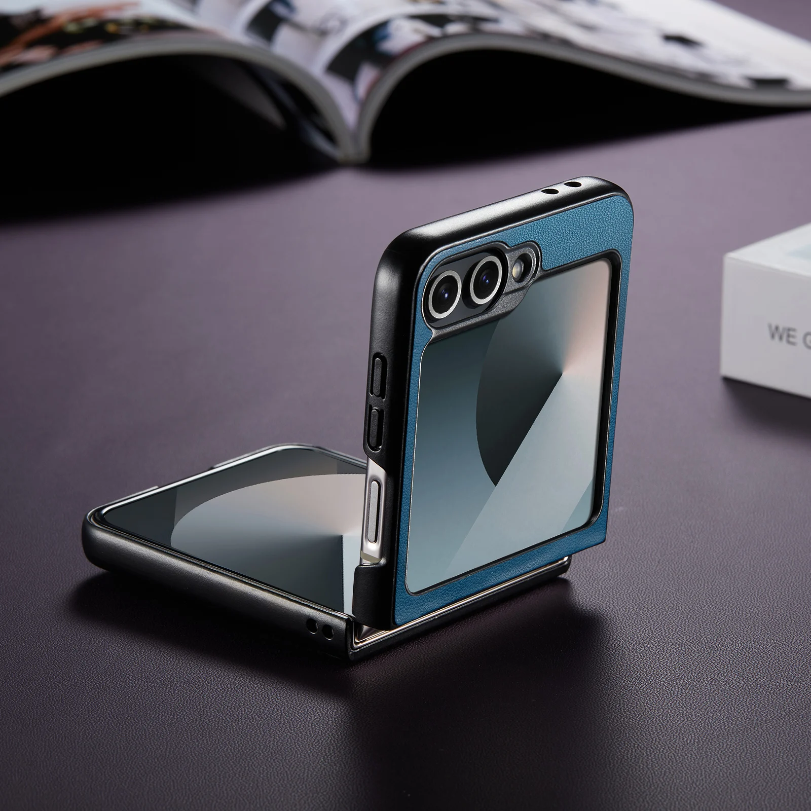 

CaseMe 023 Чехол для задней панели телефона Samsung Galaxy Z Flip 6/Z Flip7 FE, Fasshion Flip Cover из искусственной кожи, защитный чехол, новый