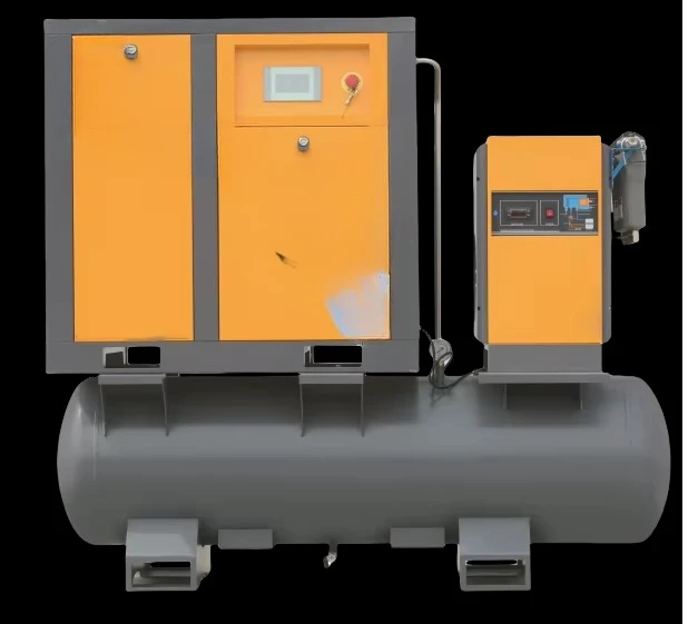 YUEQUN Oil-Free Portable AC Rotary Screw Compressor Pump 22kW 16bar PLC Custom Voltage Heavy-Duty Mine Air Cooled Motor Bearing
