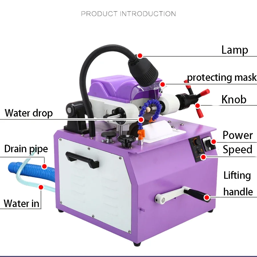 Kinway Automatisch Lapidar Maschine Edelstein Runde Perlen Schleifmaschine Stein Perlen Maschine Edelstein Perlen Ausrüstung