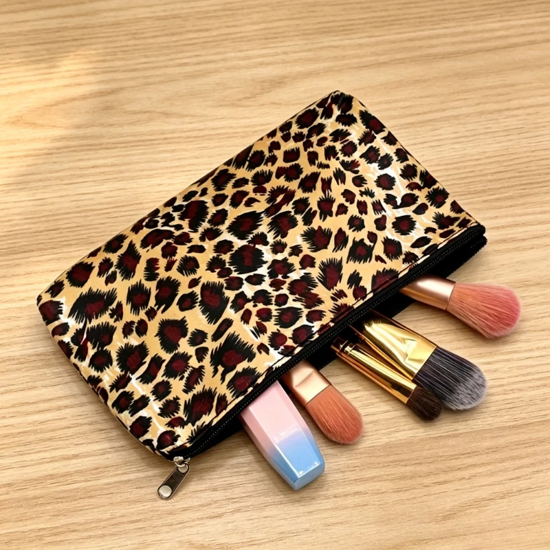 Make-uptas met luipaardprint e - Skincare D'Alba recensie en prijs