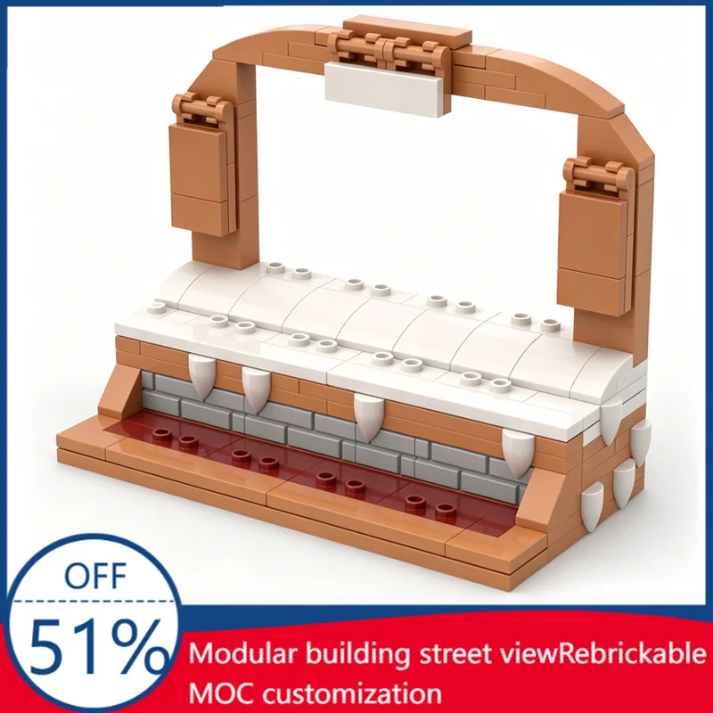131Pcs Minifigure Christmas Display Stand Custom Building Blocks Winter Themed Display Base Educational Assembly Toy Collectors