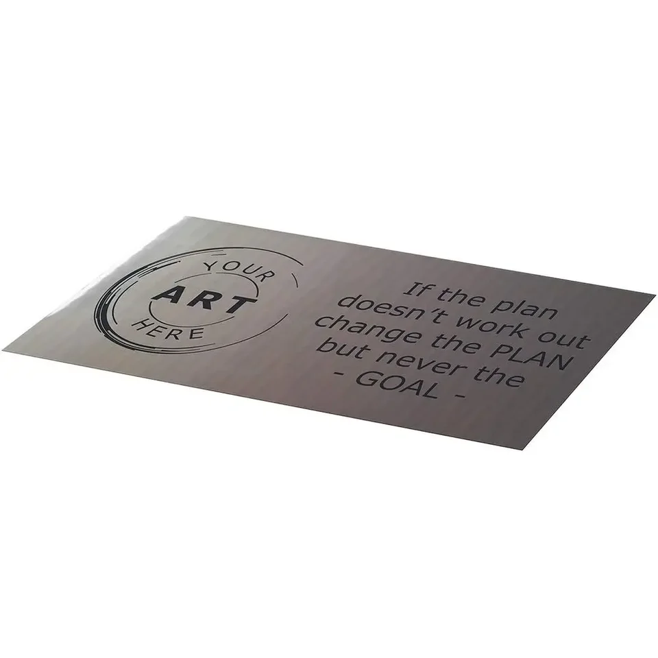 Custom Laser Engraved Stainless Steel Wall Sign