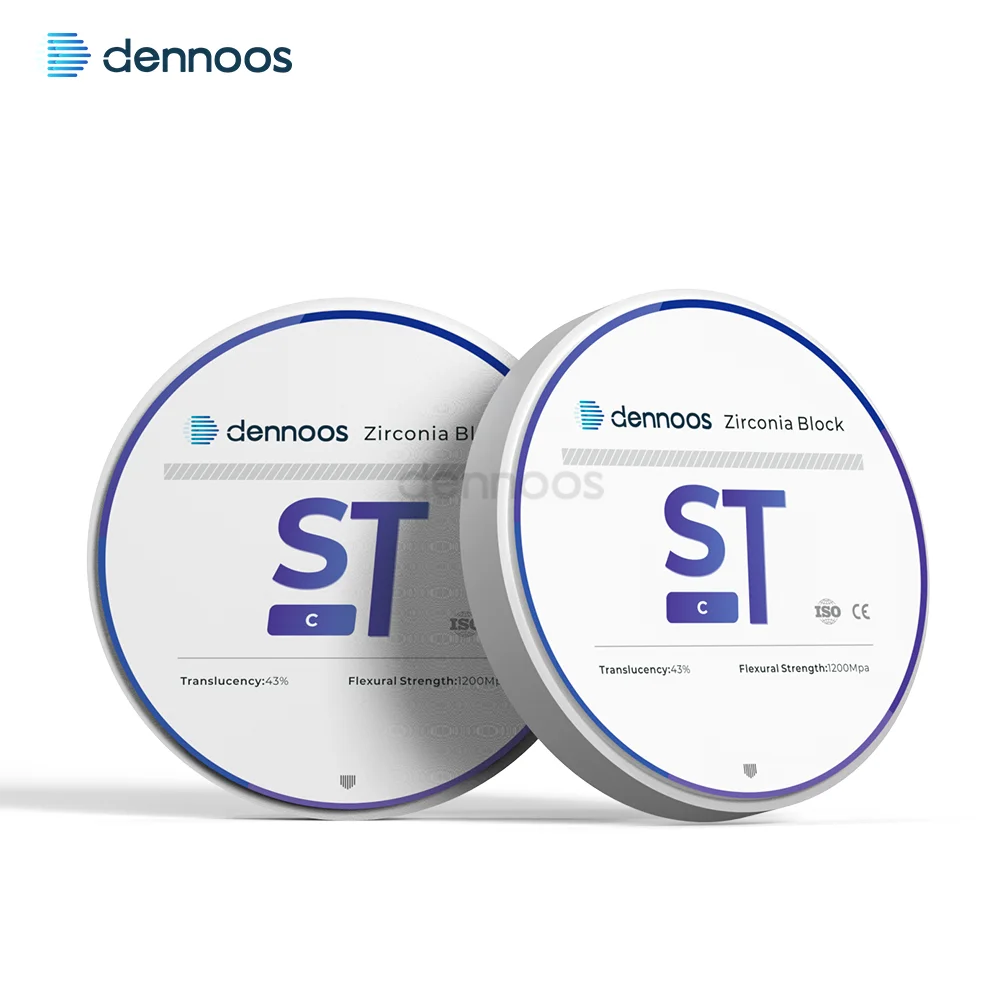 ST Color Zirconia Blocks Pre-shaded  98MM Dental Lab Materia Translucent Ceramics for CAD CAM Milling Block 10-25mm Thickness