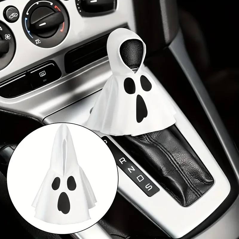

Halloween Ghost Car Gear Shift Knob Cover Funny Mini Gear Shift Cover Car Gear Shift Knob Protector Car Interior Accessories