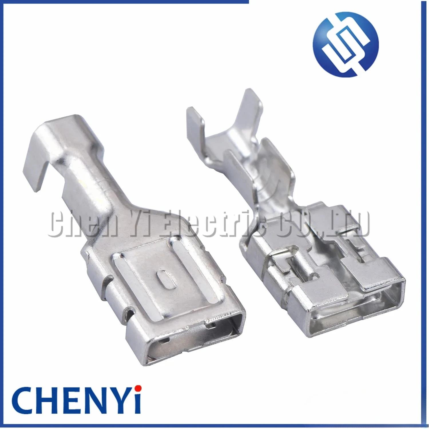 10/20 Pcs 9.5 mm Female Auto Crimping Wire Terminal Copper Splice Brass Pins G257 ST741394-3 7116-3250 7116-3250 DJ626-D9.5×1.2C