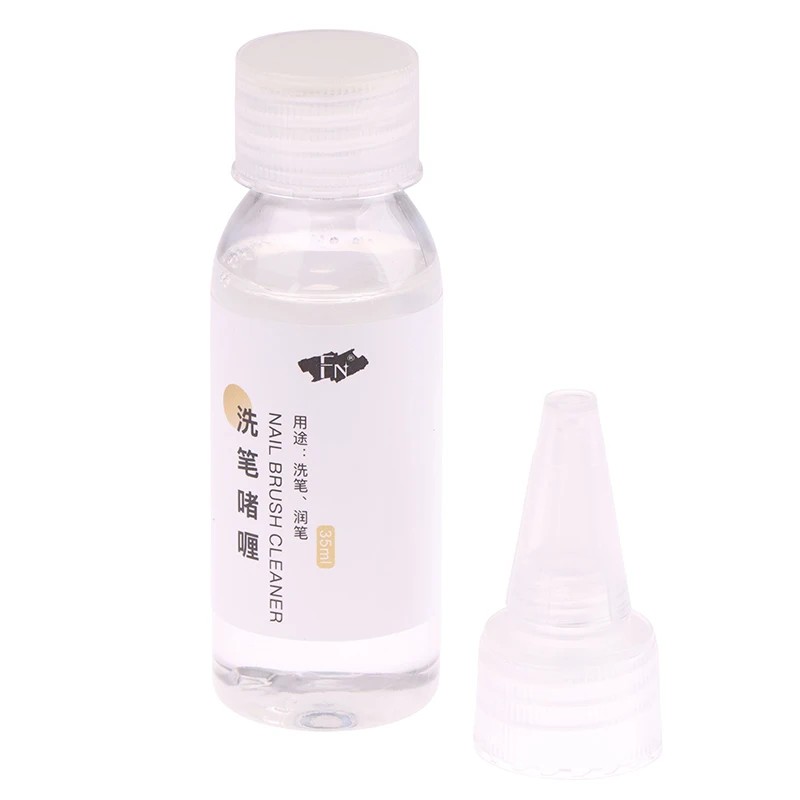 35ml Nail Brush Cleaner Conditioner for Hardened Acrylic Nail Art Brushes Powder