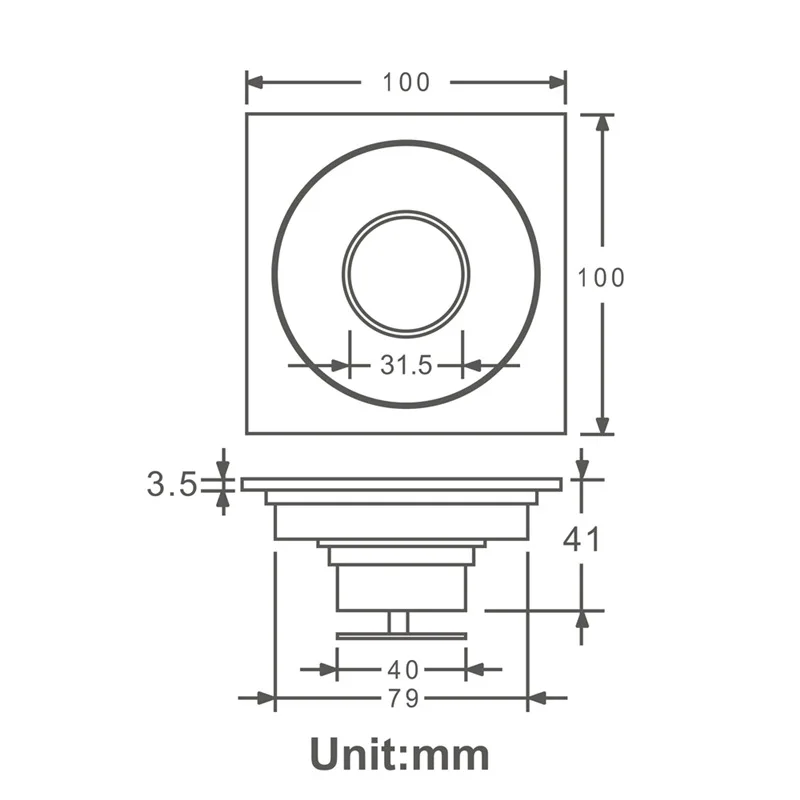 Brass copper brushed washing machine deodorant and anti-return water large flow floor drain