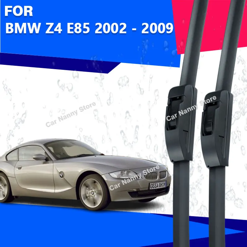 

Щетки переднего стекла для BMW Z4 E85 2002-2009, автомобильные дворники, резиновая полоса, стеклоочиститель, мягкая резина 2003 2004 2005 2006 2007