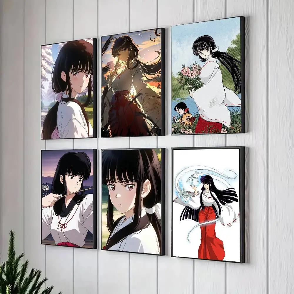 Anime I-Inuyasha K-Kikyo Art Sticky Wall Waterproof Home Living Room Bedroom Bar Aesthetic Decoration