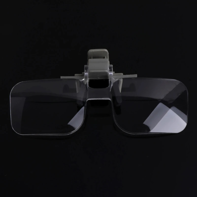 2X Glasses Style Magnifier Magnifying Glass with Clip For Reading