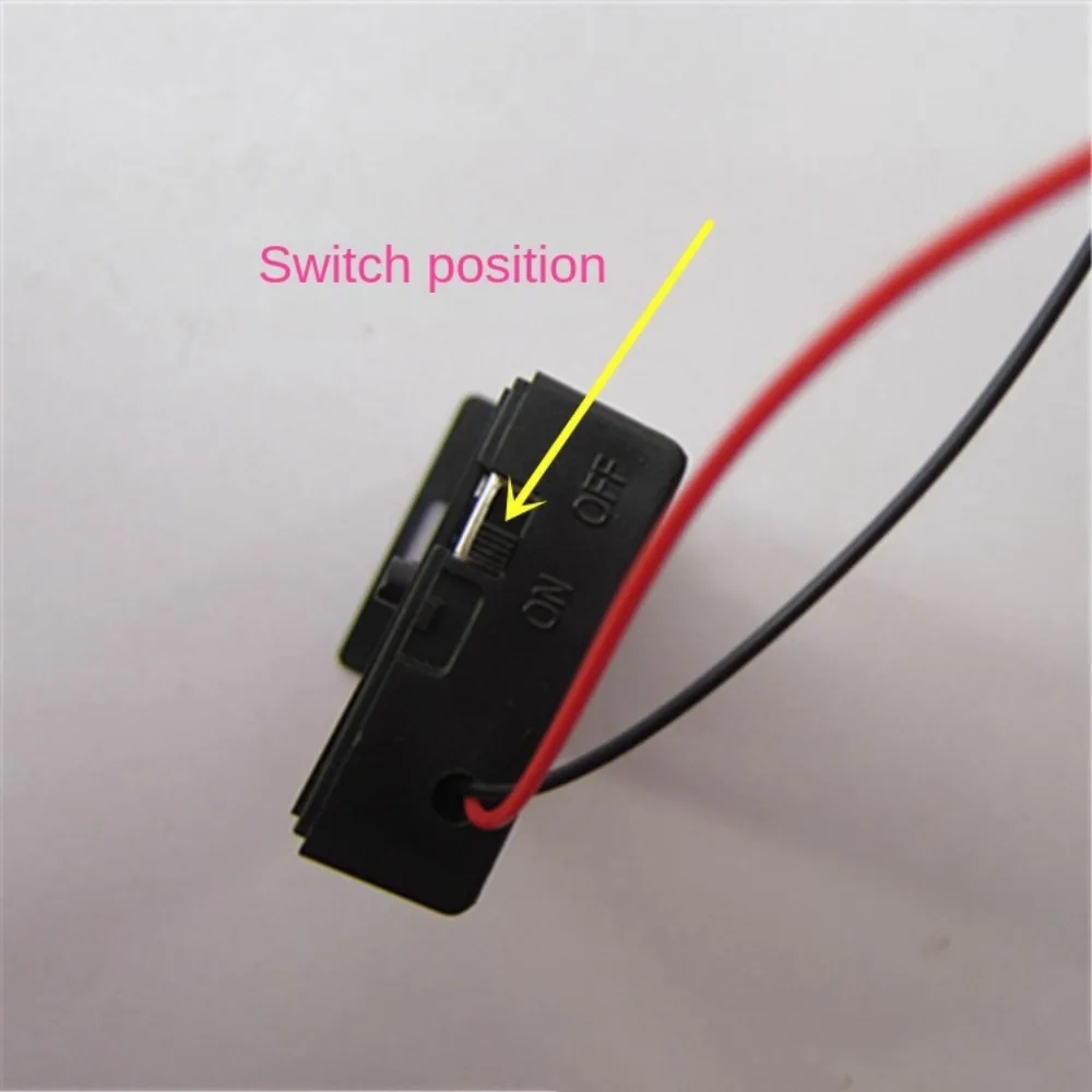2 Slot Battery Case Holder Thickening Material Well Match Empty Box for 18650 Battery Extension Lead Black
