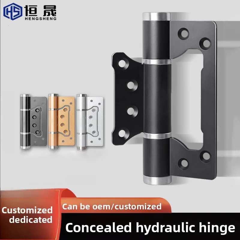 Concealed Hydraulic Door Hinges Soft Close Automatic Return Groove-Free Parent-Child Or Grooved Flat Styles Interior Wood
