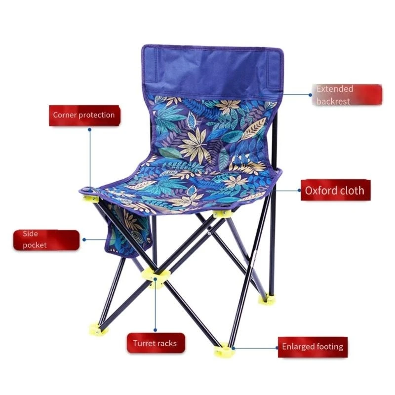 

Folding Camping Stool Portable Fishing Chair for Camping Hikings Gardening