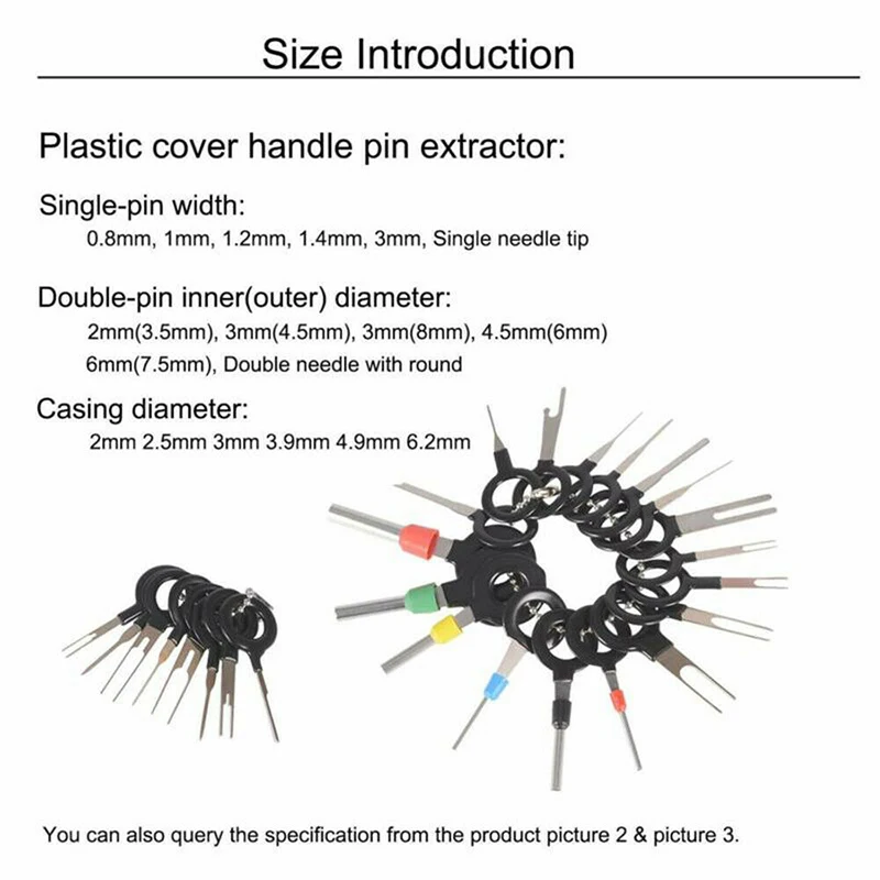 Ferramenta de remoção terminal do carro, Wire Plug Connector Extractor, Extrator de liberação Pin Extractor Kit, Car Plug Repair Tool, 57 Pcs, 70Pcs