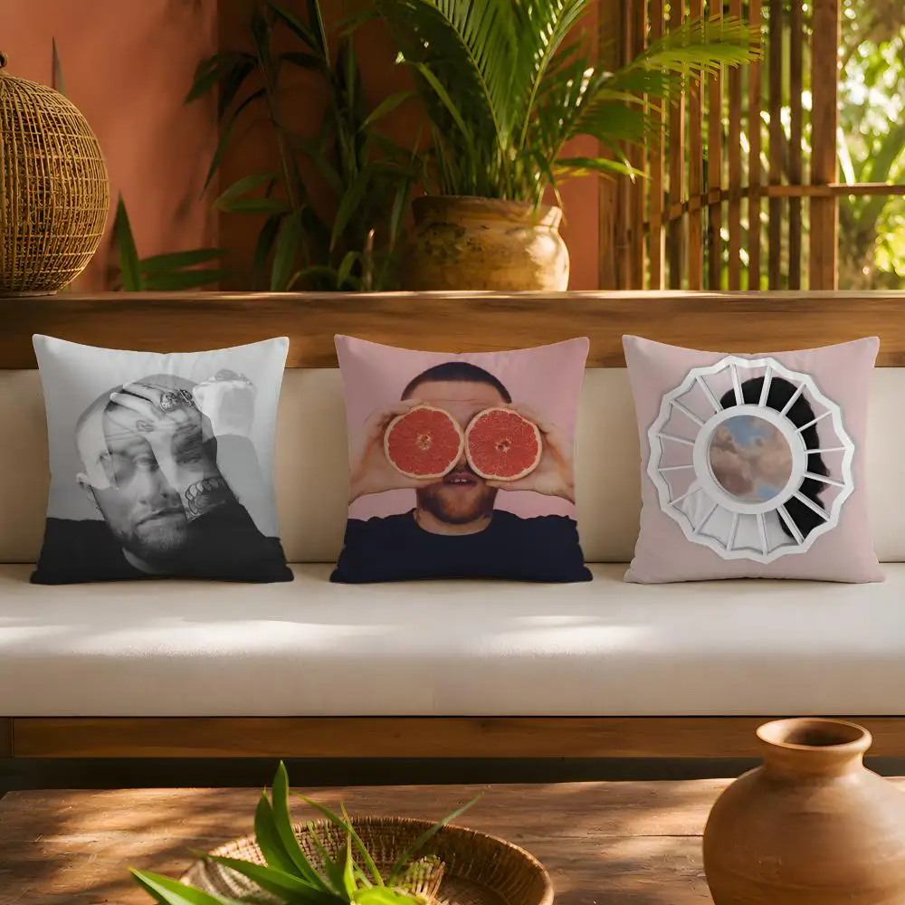 M-Mac Miller Singer Luxury Cushion Polyester Cover Easy Storage Velvety Feel Indoor Pillow with Vivid Detail