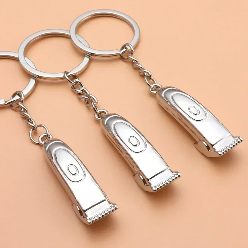 Barber Hair Dresser key chains Hair Clipper Keychain Shaver Keyring