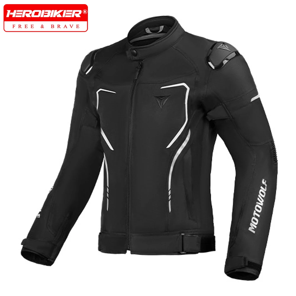 Winter Warm Motorcycle Jacket Reflective Windproof Moto Riding Jacket TPU Shoulder Protection Motocross Jacket