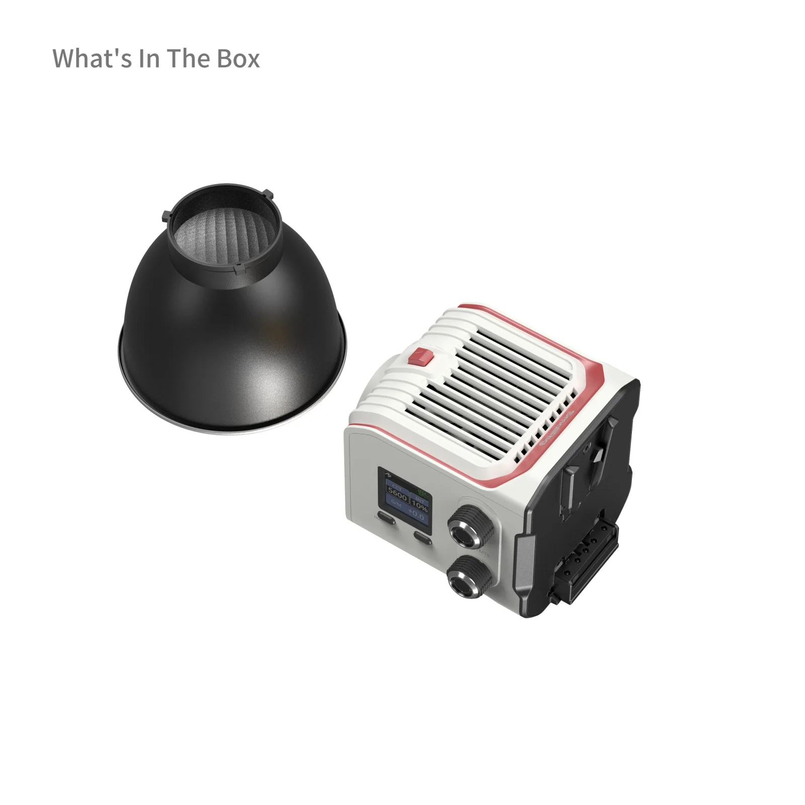 SmallRig RC 100C RGBWW LED-videolamp met app-bediening 100W Mini COB continue uitgangsverlichting Handheld Spotlight voor fotografie
