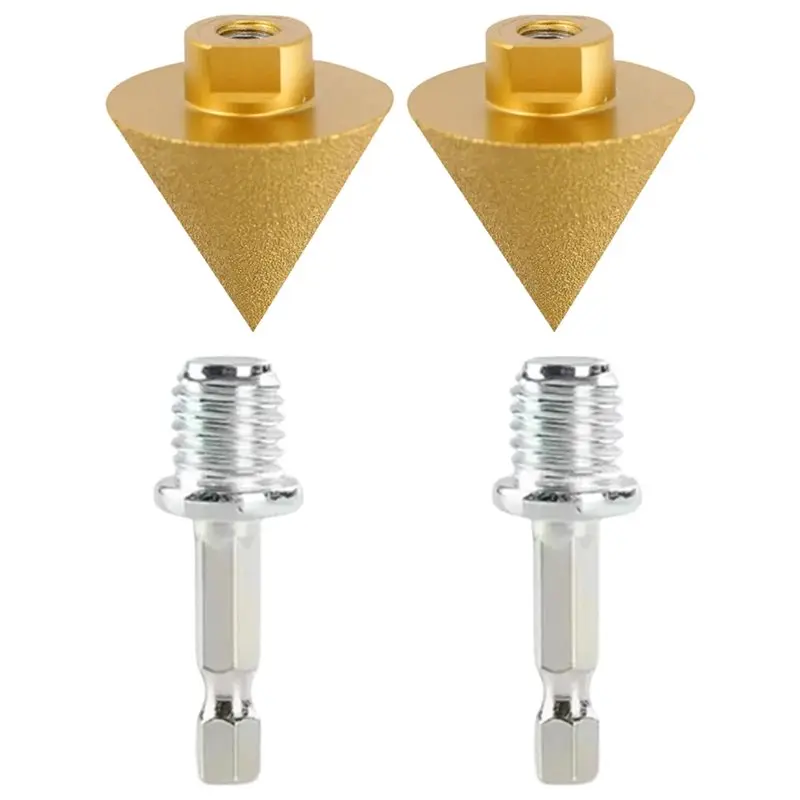 

Hot Sale-Cone Carving Polishing Grinding Wheel For Diamond Beveling Chamfer Bits For Porcelain Tiles Cutter Trimming Tool Parts