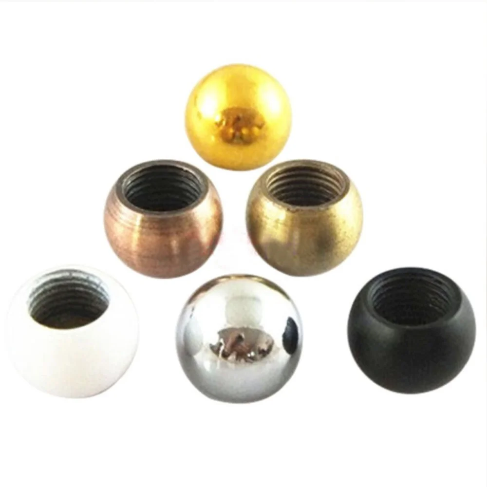 M10 Internal Tooth Baking Paint Electroplating Metal Smooth Head Nut Round Head Cap Decorative Nut Ball Lamp Hardware Fittings