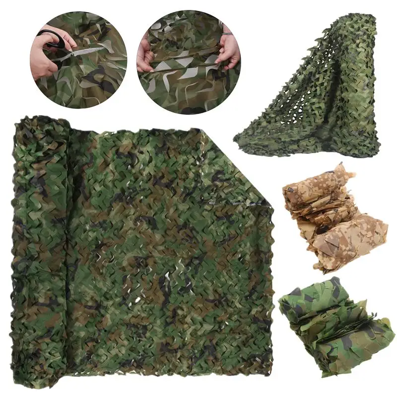 camouflage net Hunting camouflage net Garden gazebo net Car awning White blue green black jungle desert color view 2