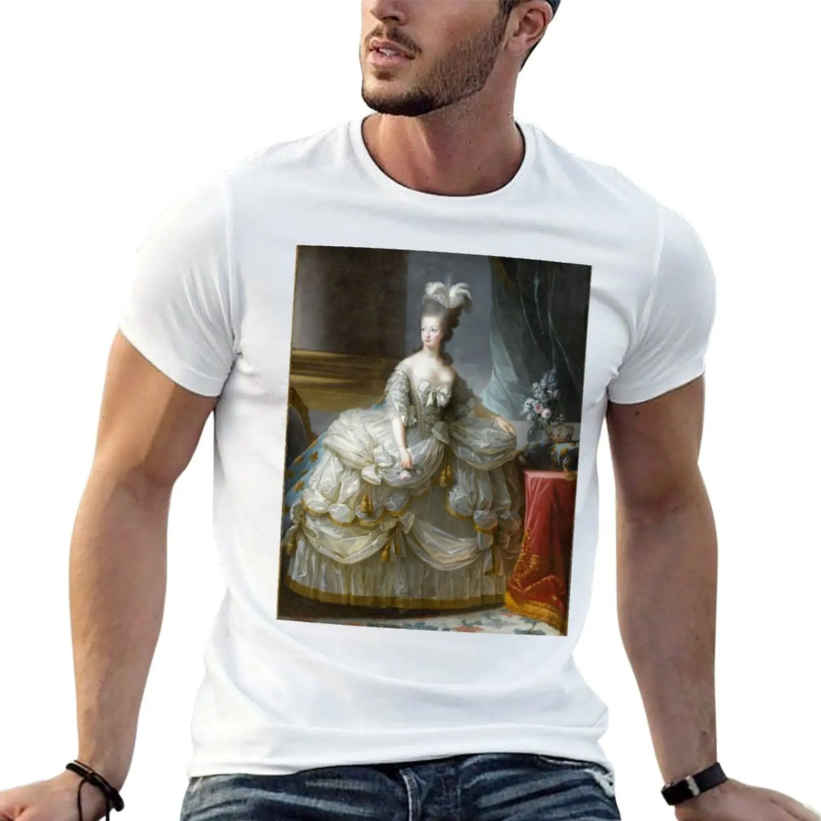 druckt reine t - Brun Marie-Antoinette T-Shirt mit Vigée-Shirts Le Anonyme, Frankreich Louise-Elisabeth d' soi de