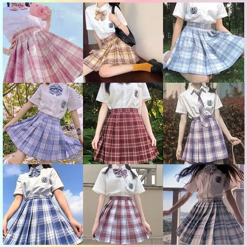 Japanese Collection JK Uniform Pleated Skirt Gentle Knife Suit Female Student Uniform 12-Year-Old College Style Haohai Shirt