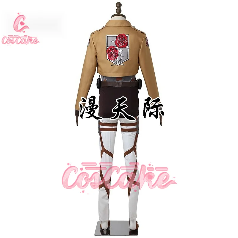 Cosplay Anime Levi Ackerman Mikasa Eren Jaeger Outfits Hange Zoe Cosplay Costume AOT Full Set