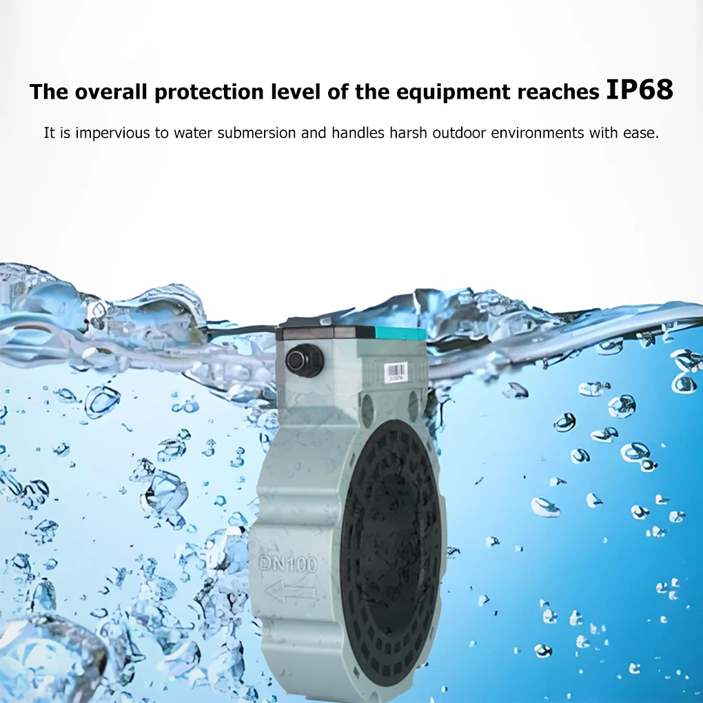 Card-type Ultrasonic Water Meter RS485 Wireless Remote Monitoring Intelligent Flow Meter for Pipeline Industrial Agriculture