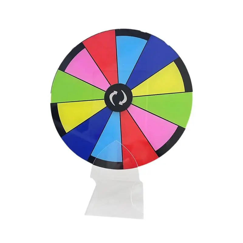 Plateau tournant de prix de roue de Roulette 20cm, roue rotative de jeu de Fortune en acrylique Portable pour activités promotionnelles, jeu interactif
