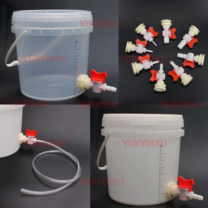 with Switch Size Pagoda Water Outlet House Water Leakage with Small Aquarium Water Pipe Transparent Graduated Bucket