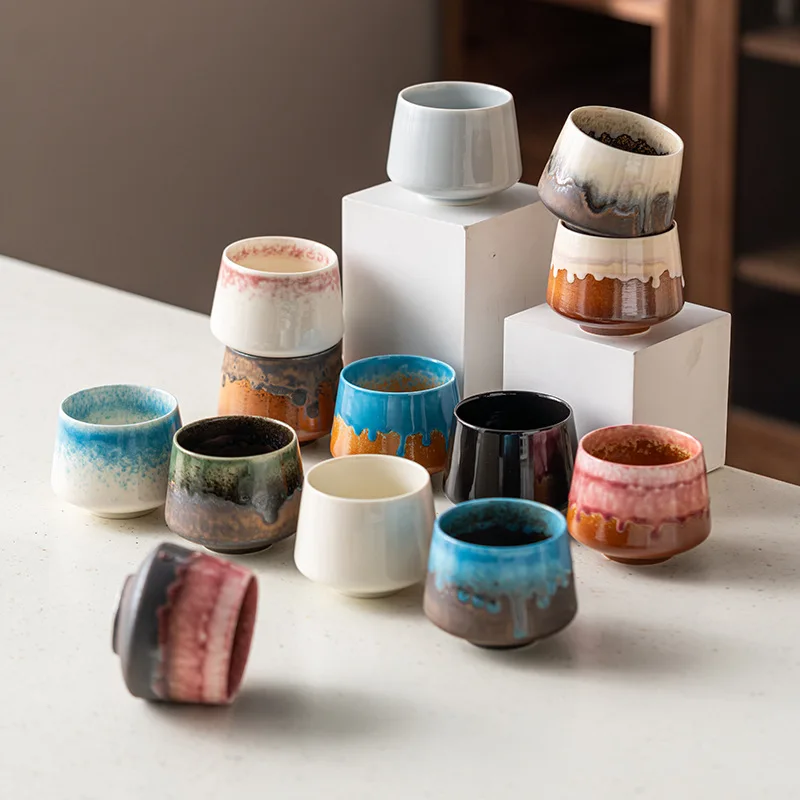 Retro Ceramic Coffee Cup Master Cup High-end Teacup Concentrated Tasting Cup Coffee Mug