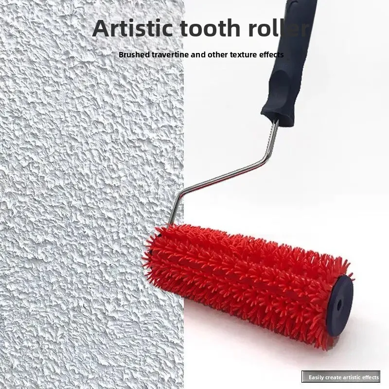 Artistic Paint Roller With Flower Teeth Universal Yajing Stone Construction Soft Tooth Special Paint Roller