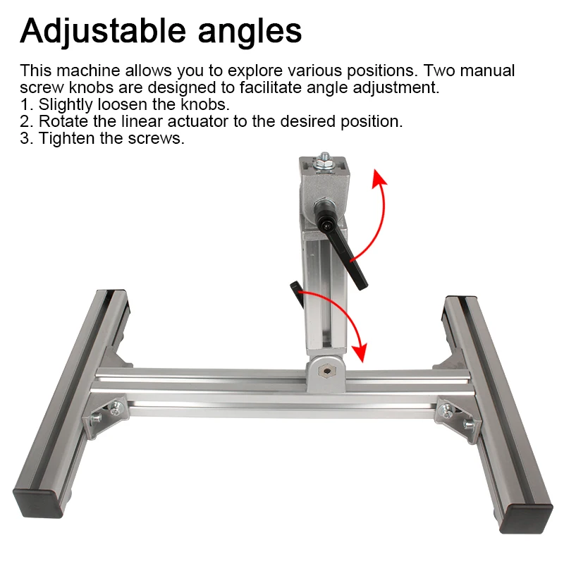 Imagem -04 - Curso Alternativo do Atuador Linear 28cm de 12v 24v com o Apoio Ajustável da Liga de Alumínio do Controlador do Ângulo Xlr Ventosa